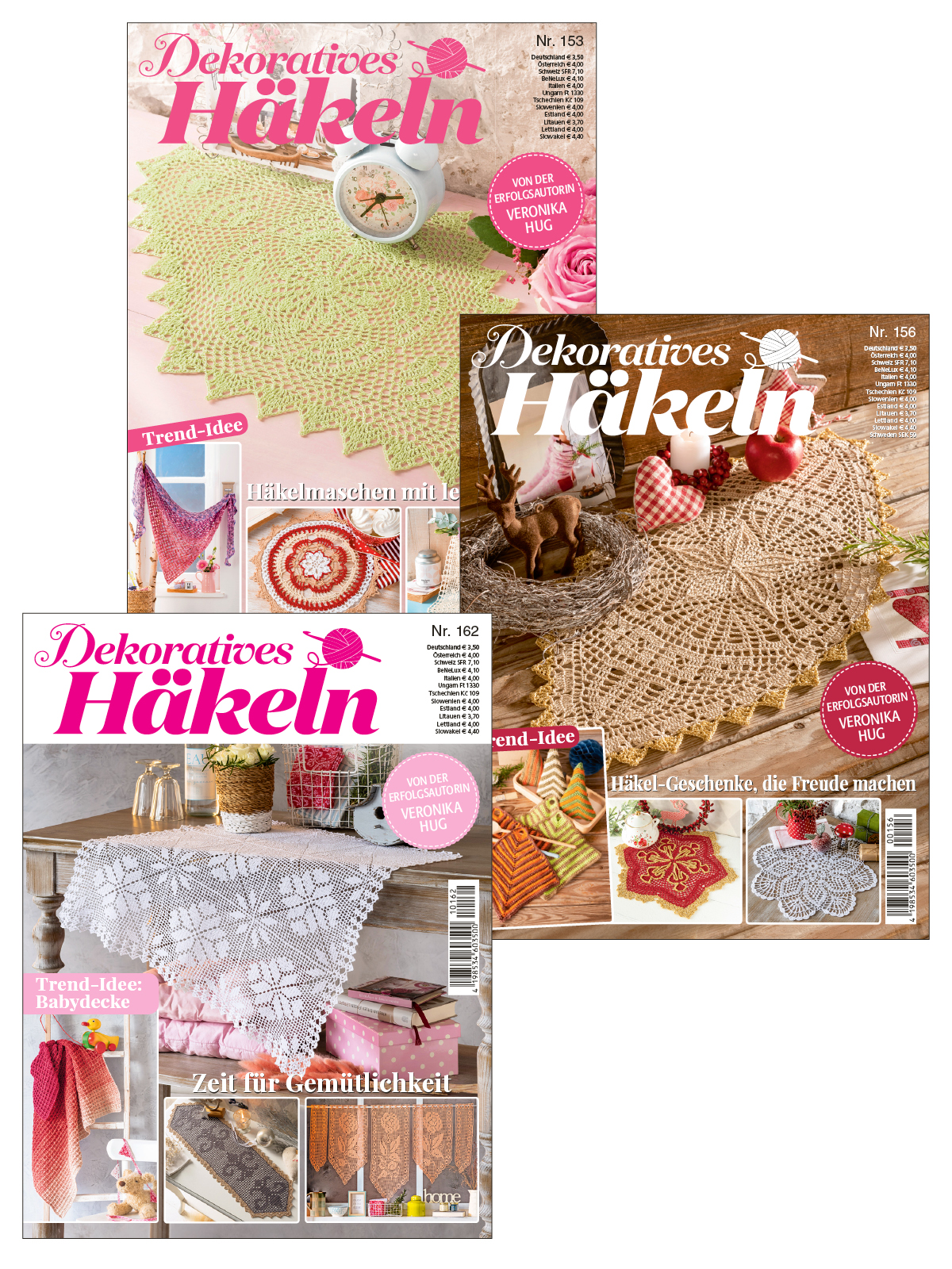 Häkel Bundle HaBu7/22: Dekoratives Häkeln 20 153 + 20 156 + 21 162