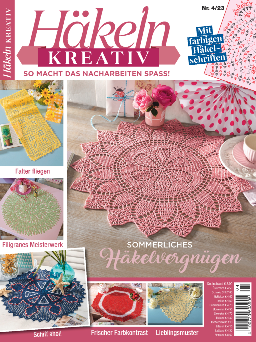 Häkeln kreativ Nr. 04/2023 - Sommerliches Häkelvergnügen Magazin Produktbild: Häkeln kreativ Nr. 04/2023 - Sommerliches Häkelvergnügen