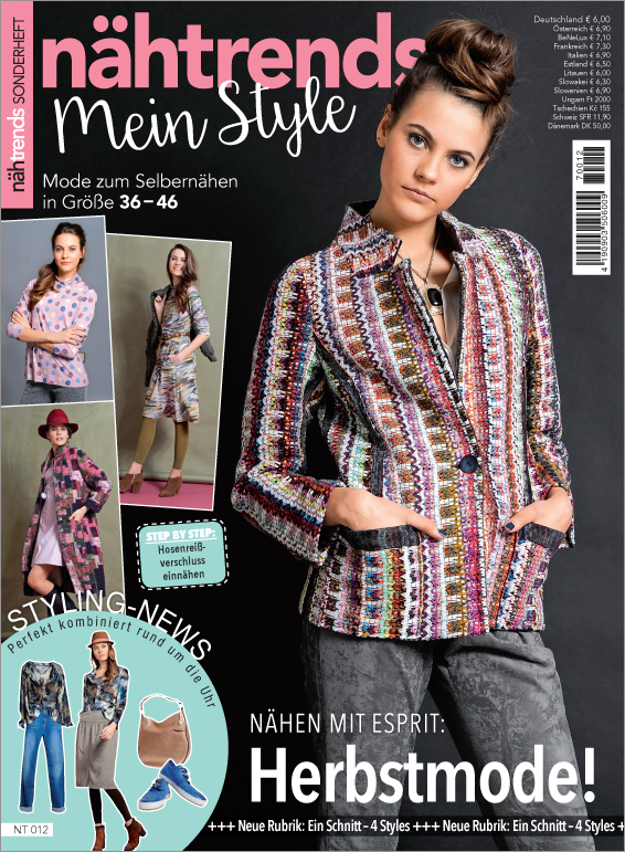 Nähtrends Sonderheft NT 012 - Mein Style - Herbstmode! Magazin Produktbild: Nähtrends Sonderheft NT012- Mein Style - Herbstmode!