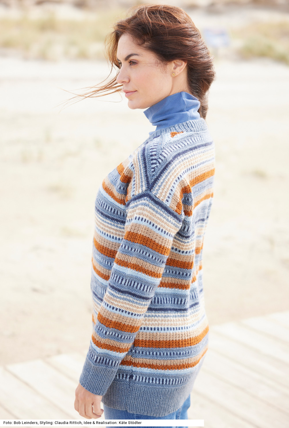Modellansicht Bild 3: Cardigan im Mustermix