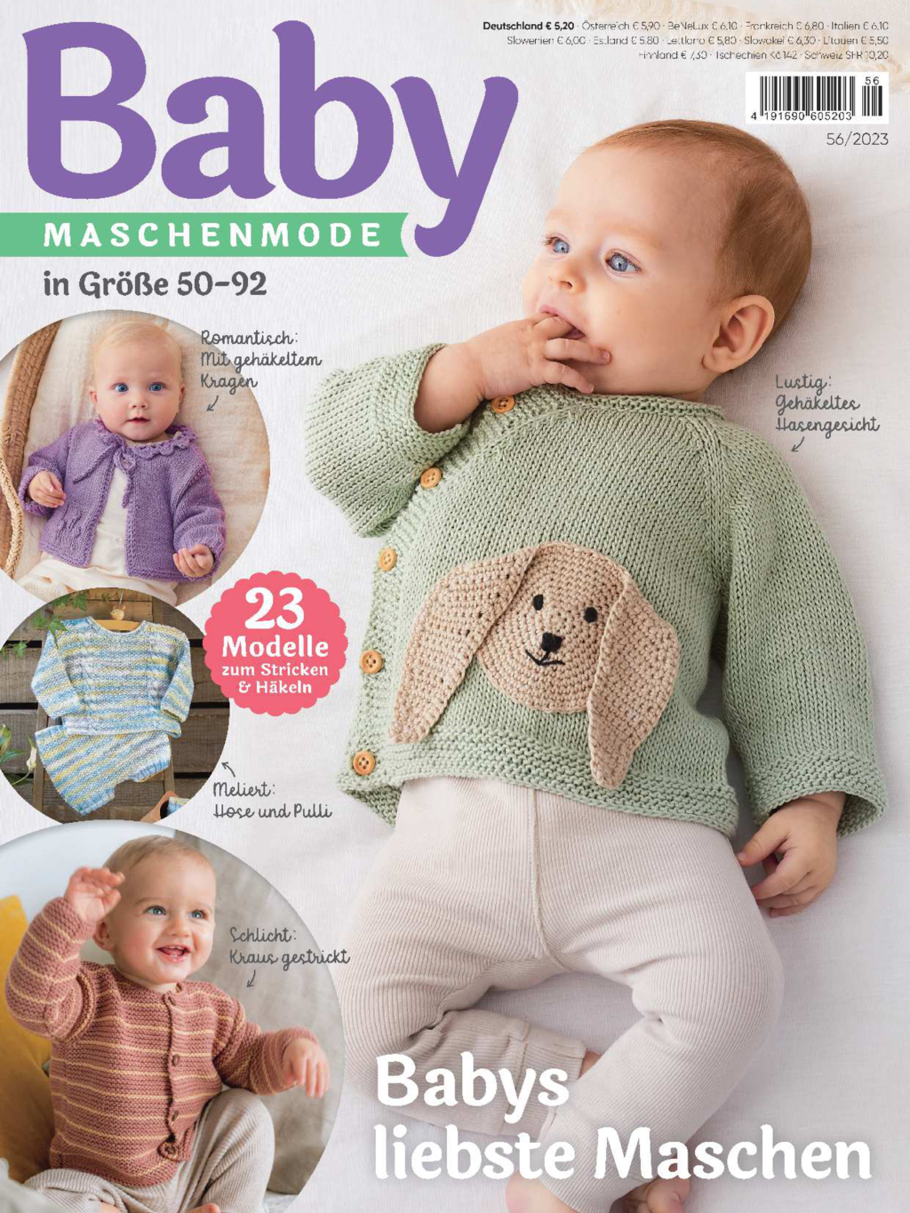 Magazin Produktbild: Baby Maschenmode E-Paper-Archiv 2023-alle Ausgaben als E-Paper-Sparpaket