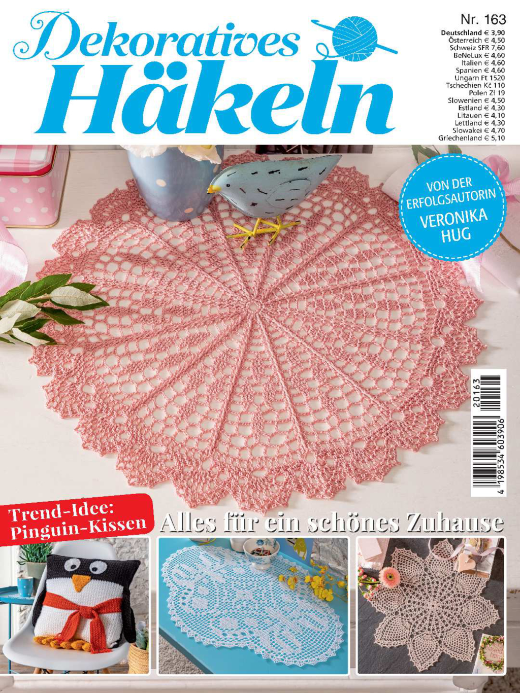 Magazin Produktbild: Dekoratives Häkeln Nr. 163 - Alles für ein schönes Zuhause