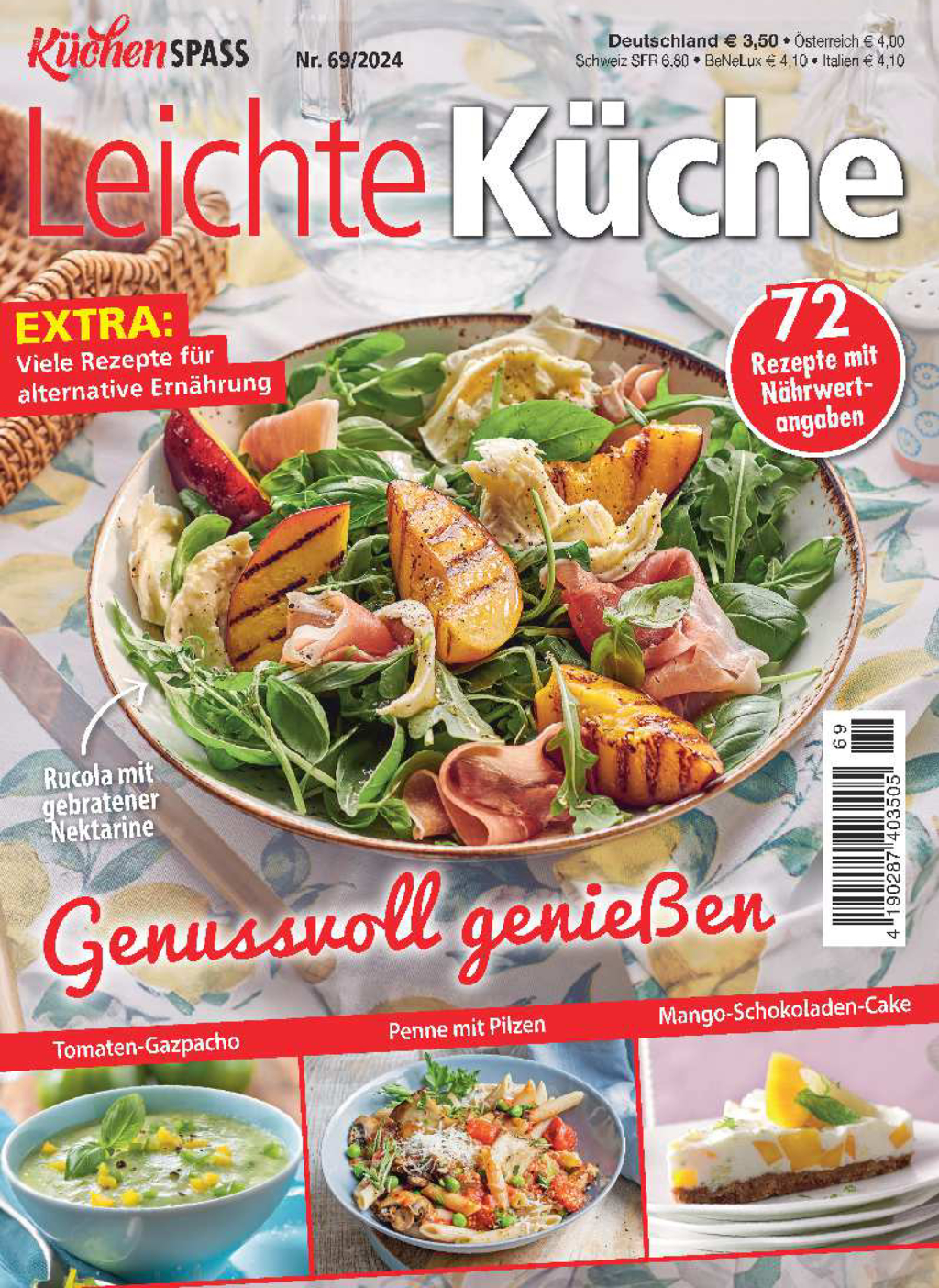 KüchenSPASS 69/2024 - Leichte Küche Magazin Produktbild: KüchenSPASS 69/2024 - Leichte Küche