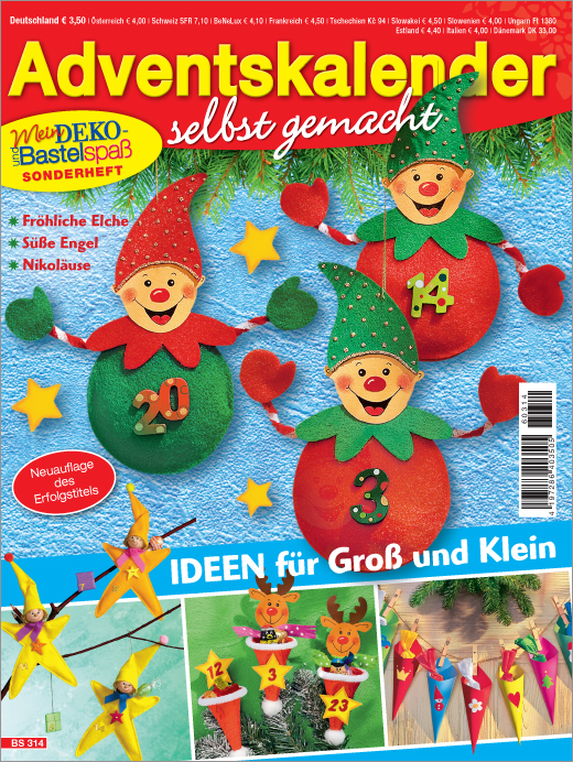 Magazin Produktbild: Mein Deko- und Bastelspaß Sonderheft BS314- Adventskalender selbstgemacht