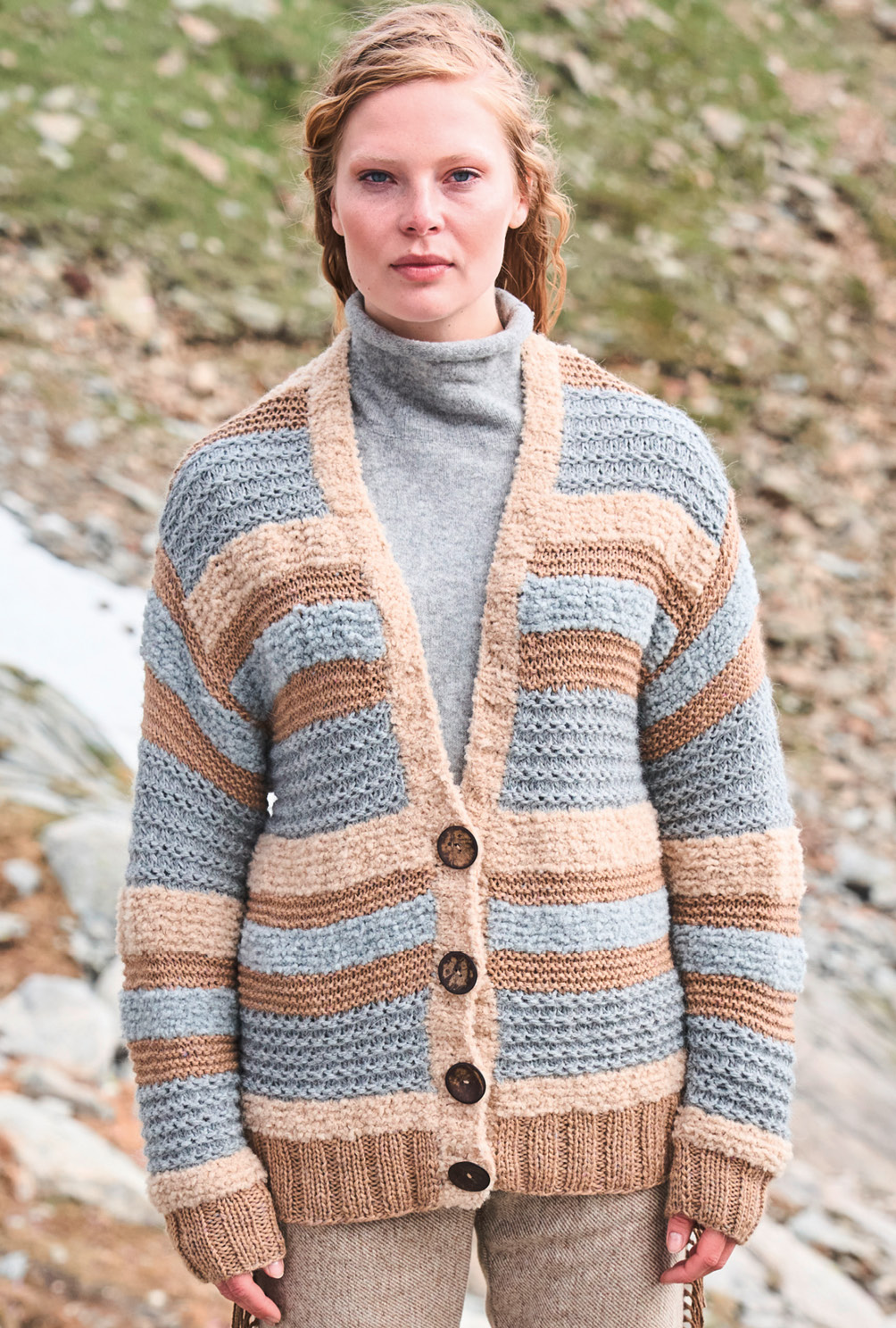 Modellansicht Bild 3: Jacke mit Musterstreifen