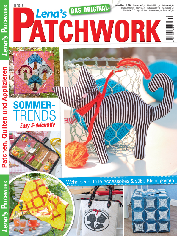 Magazin Produktbild: Lena´s Patchwork Nr. 55/2016 - Sommer-Trends - Easy & dekorativ