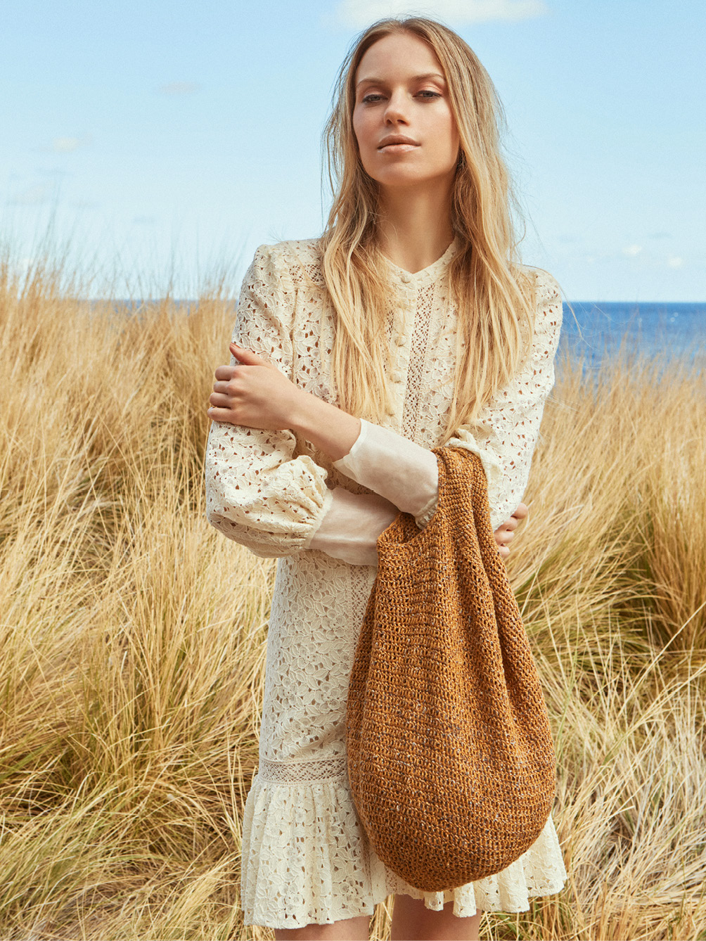 Modellansicht Bild 1: Häkelbeutel mit Glamour