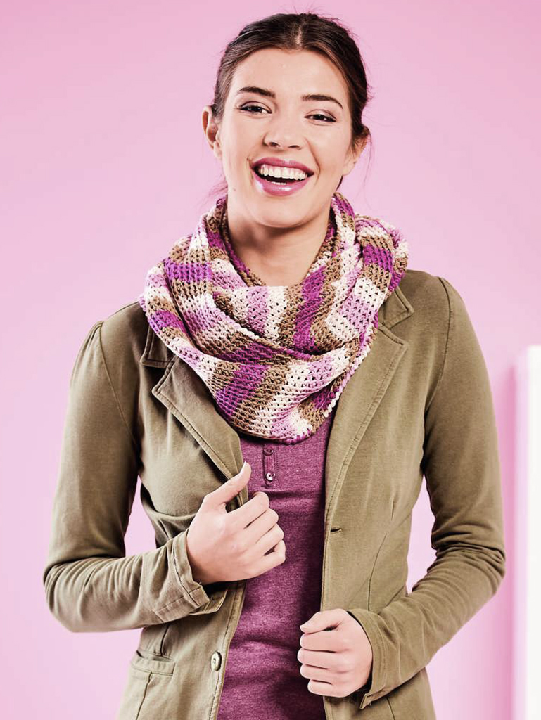 Woolly Hugs Loop mit Streifen