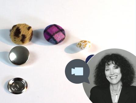 Vielseitige Knöpfe: Gepunktet, kariert, metallisch. Modisch, DIY-Designs, stilvolle Handarbeit.