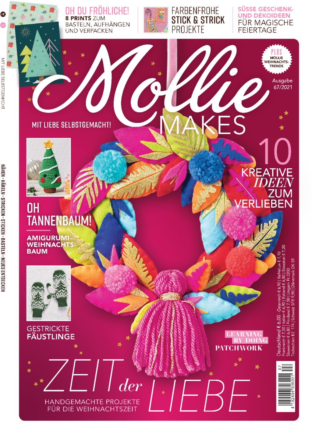 Mollie Makes Winter/Weihnachts Bundle:MM83/23+MM47/19+MM67/21+MM77/22 Mollie Makes Winter/Weihnachts Bundle:MM83/23+MM47/19+MM67/21+MM77/22