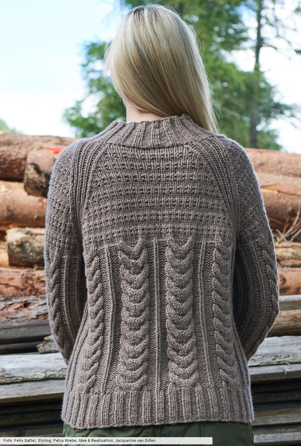 Modellansicht Bild 5: Raglanpulli im Mustermix