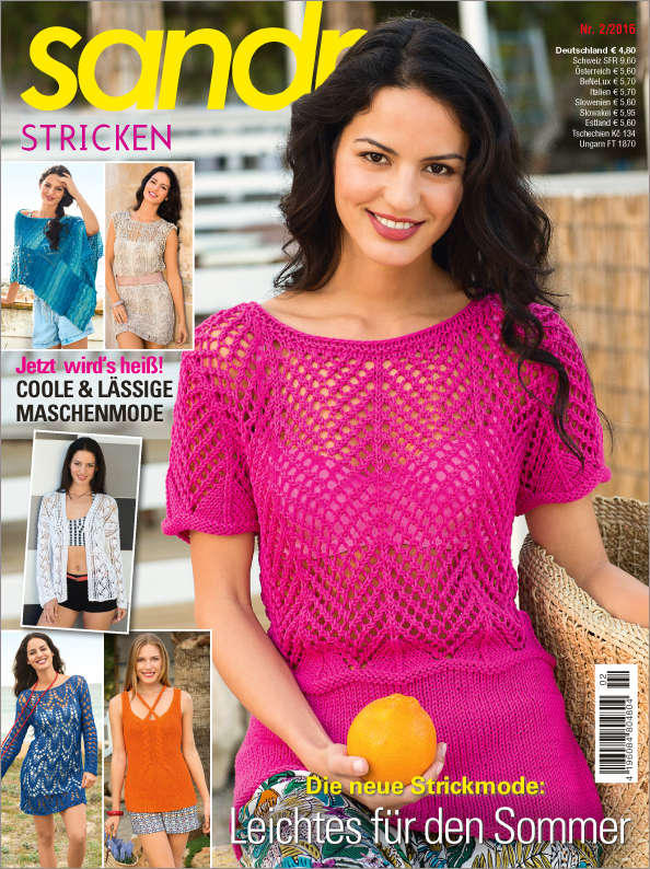 Magazin Produktbild: Sandra - Die neue Strickmode Nr. 2/2016 - Leichtes für den Sommer