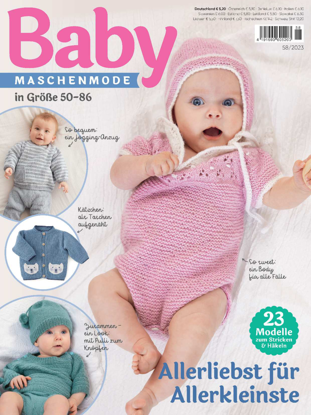 Magazin Produktbild: Baby Maschenmode 58/2023 - Allerliebst für Allerkleinste
