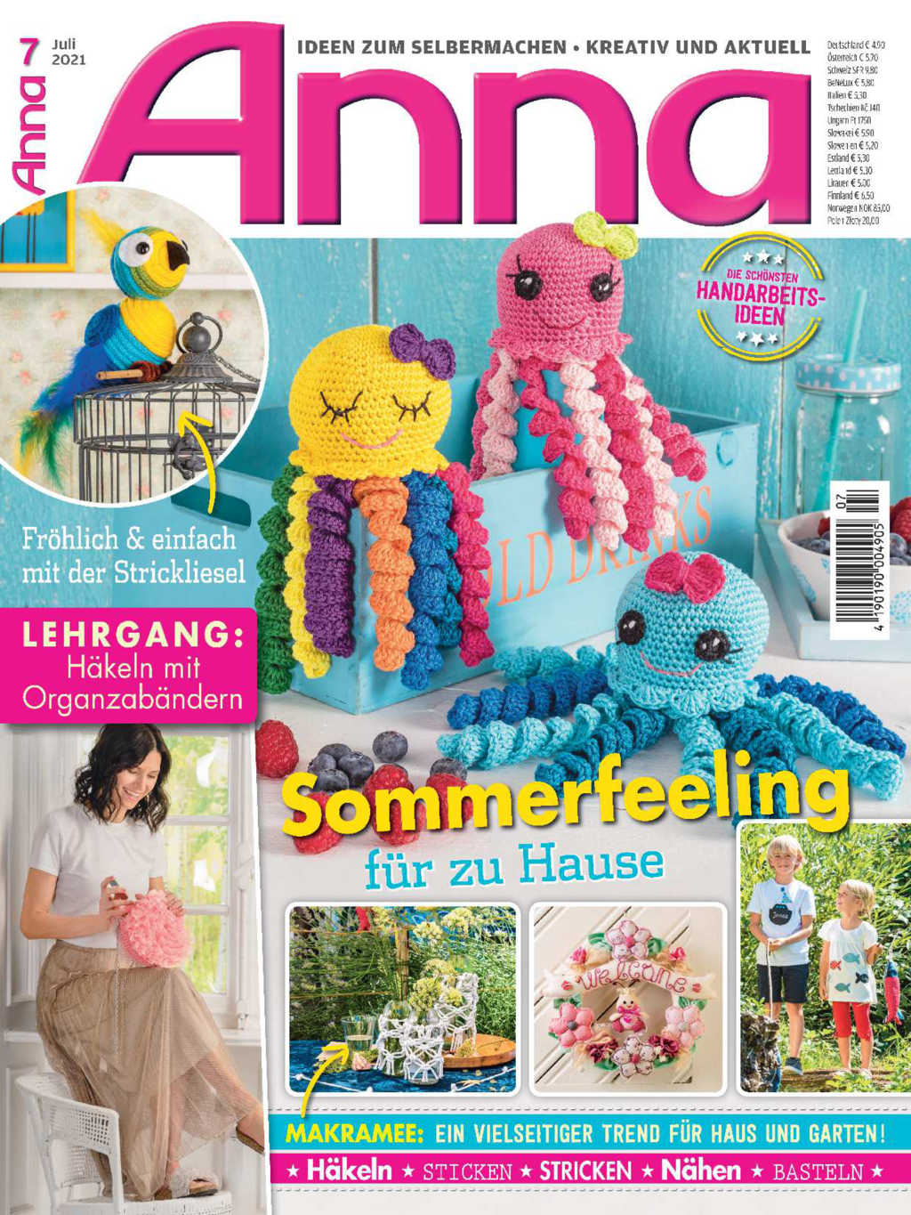 Magazin Produktbild: Anna Nr. 7/2021 - Sommerfeeling für zu Hause
