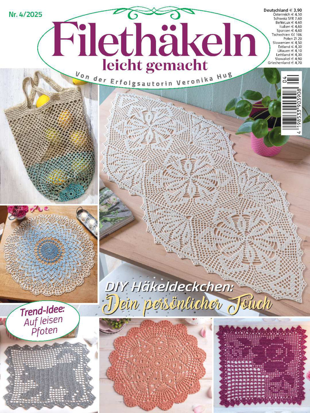 Filethäkeln leicht gemacht Nr. 4/2025 - DIY Häkeldeckchen: Dein persönlicher Touch