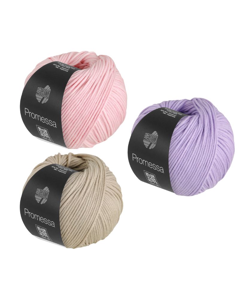 Pastellfarbenes, weiches Garn in Rosa, Lila, Beige. Perfekt für DIY, Handarbeit, modisch. Kreative Musteroptionen.