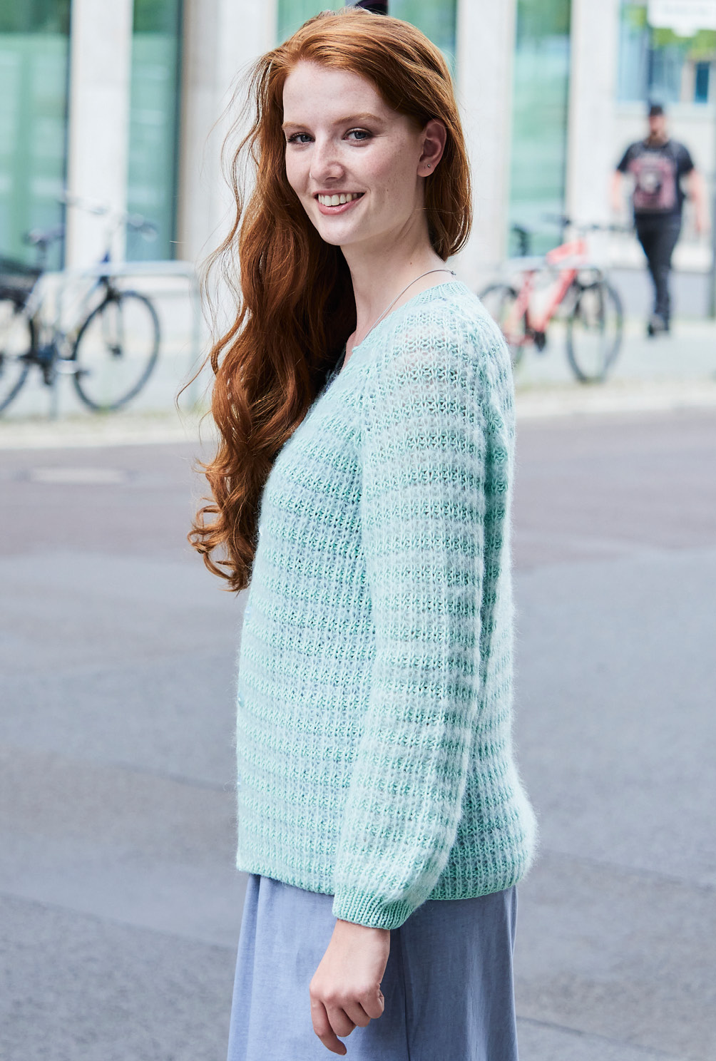 Modellansicht Bild 6: Klassischer Cardigan in Patent