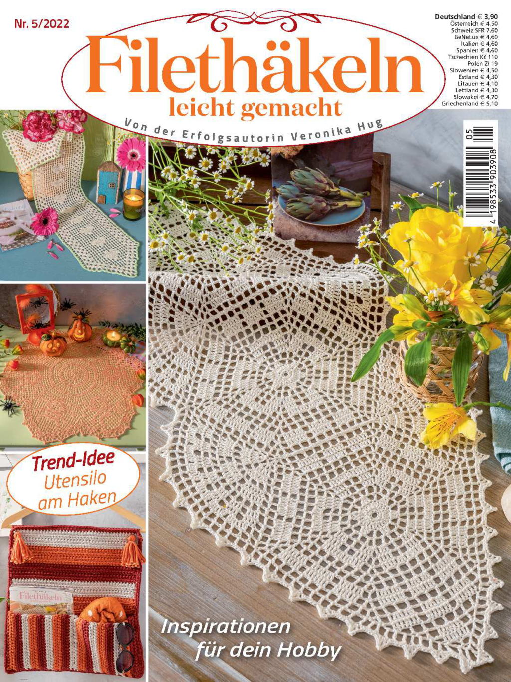 Filethäkeln leicht gemacht Nr. 5/2022 - Inspirationen für dein Hobby Magazin Produktbild: Filethäkeln leicht gemacht Nr. 5/2022 - Inspirationen für dein Hobby