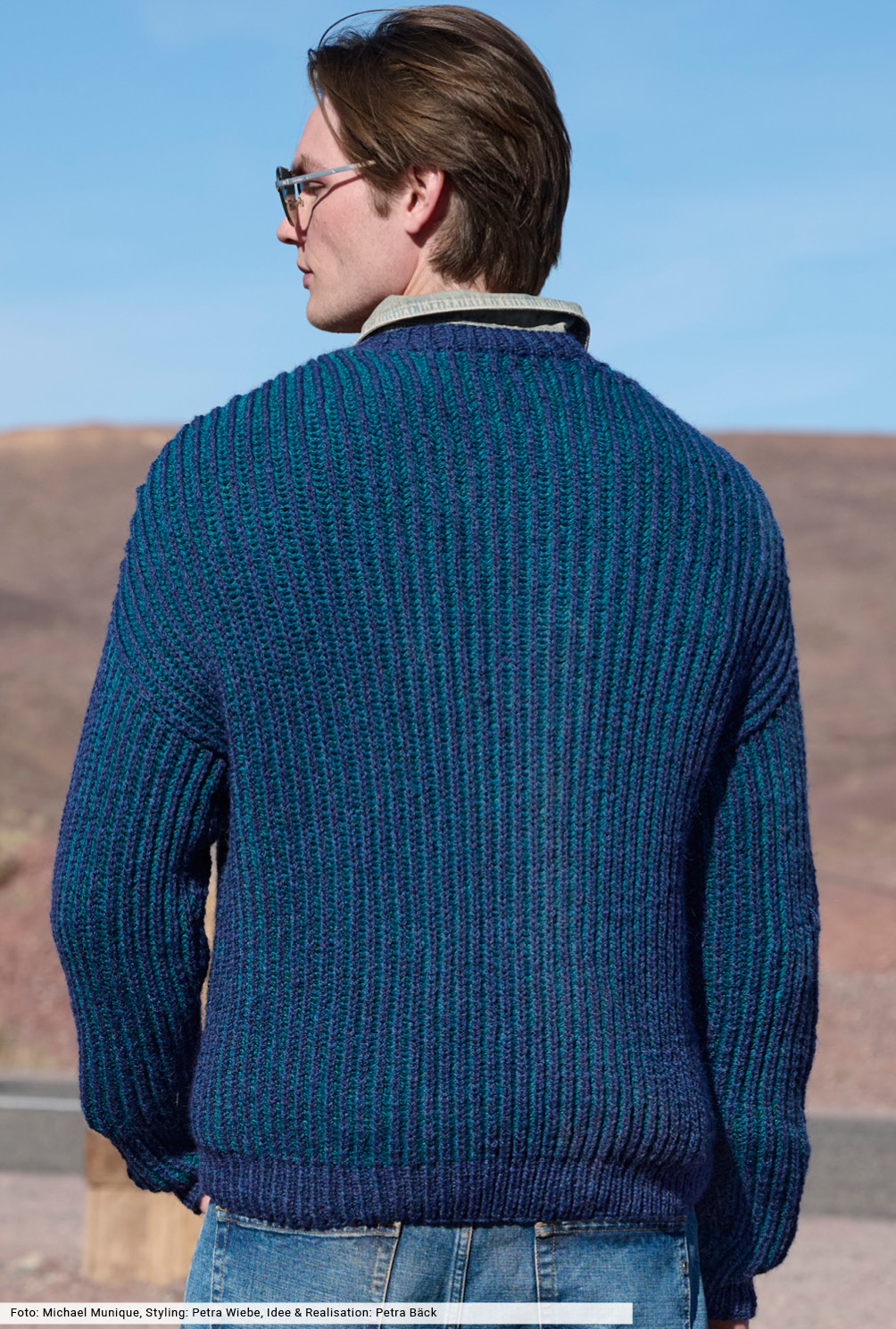 Modellansicht Bild 5: Pulli im zweifarbigen Patentmuster