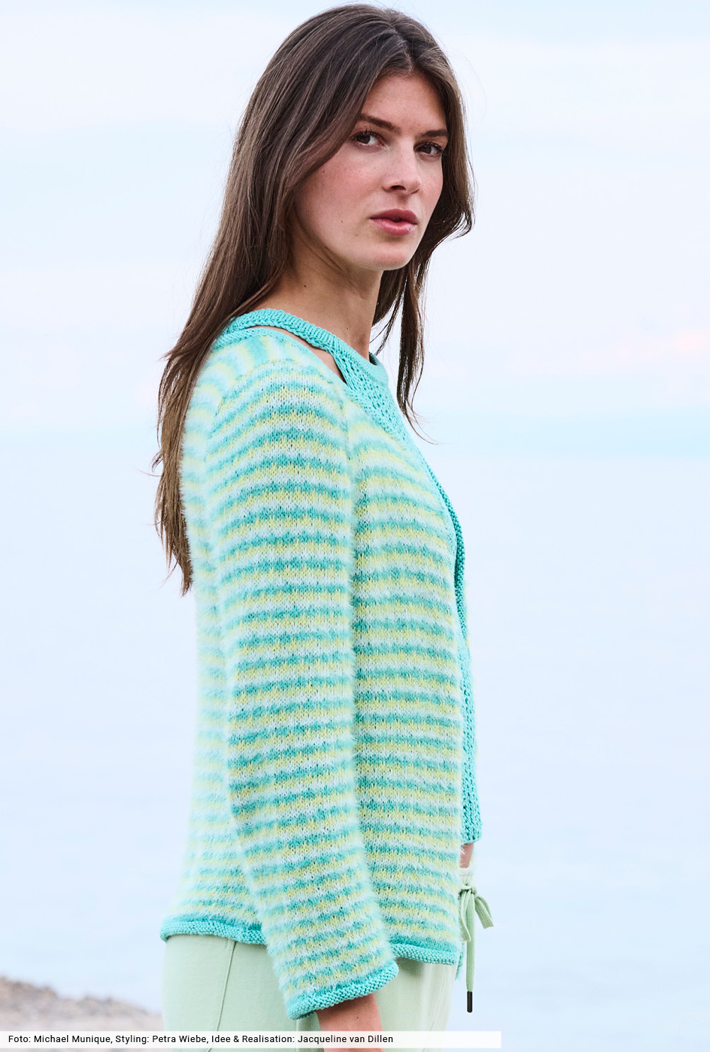 Modellansicht Bild 4: Twinset aus Top und Jacke