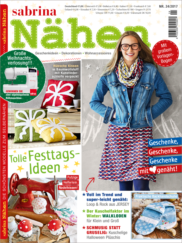 Sabrina Nähen Nr. 24/2017 - Tolle Festags-Ideen Magazin Produktbild: Sabrina Nähen - Tolle Festags-Ideen