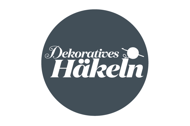Markenlogo schwarz Dekoratives Häkeln