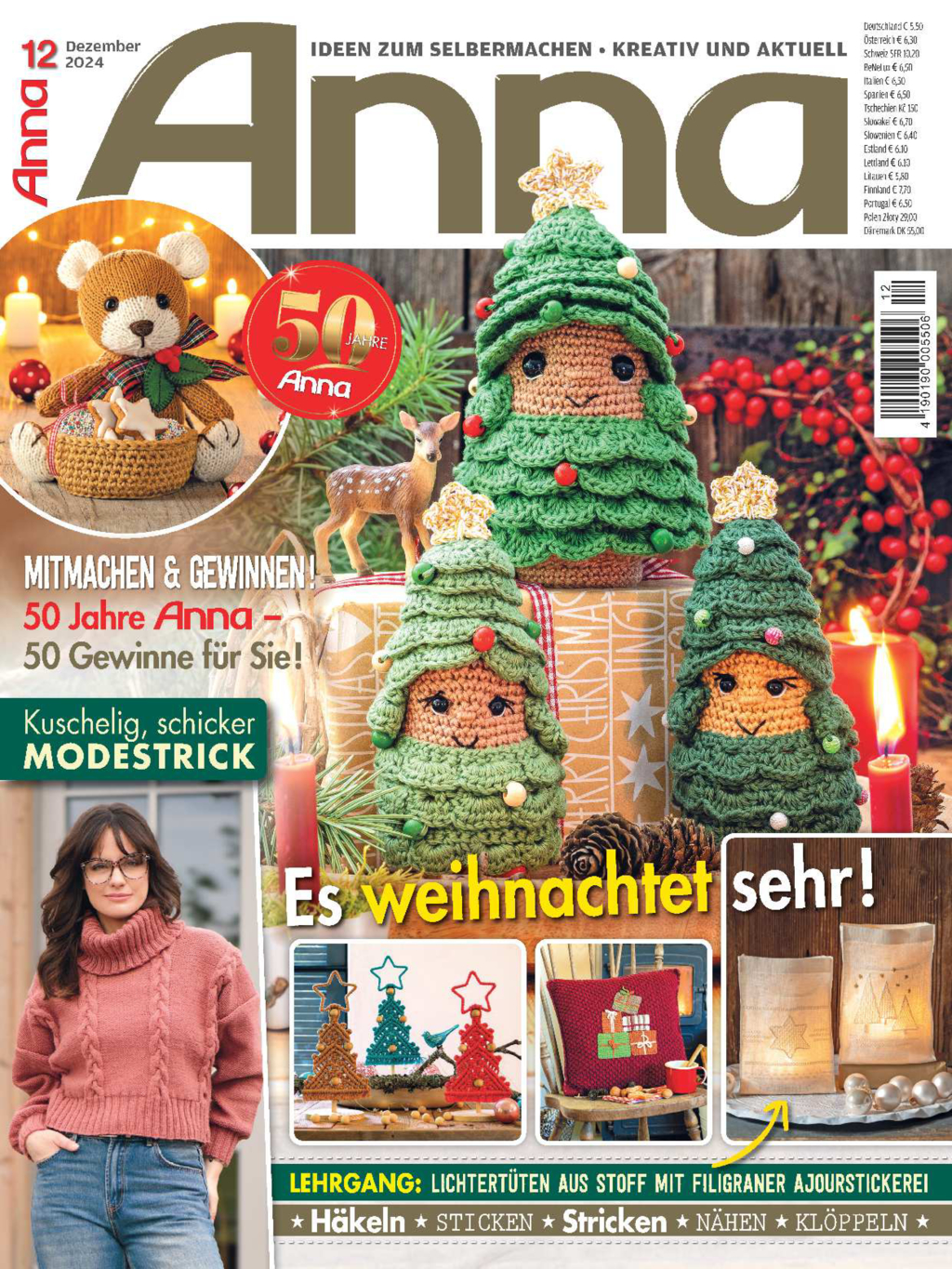 Anna Nr. 12/2024 - Es weihnachtet sehr! Magazin Produktbild: Anna Nr. 12/2024 - Es weihnachtet sehr!