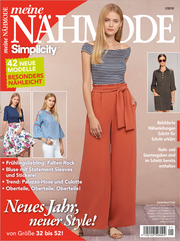 Magazin Produktbild: Meine Nähmode Nr. 01/19 - Neues Jahr, neuer Style!