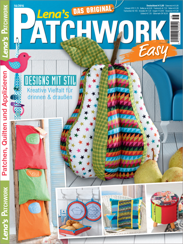Lena´s Patchwork Nr. 56/2016 - Designs mit Stil Magazin Produktbild: Lena´s Patchwork Nr. 56/2016 - Designs mit Stil