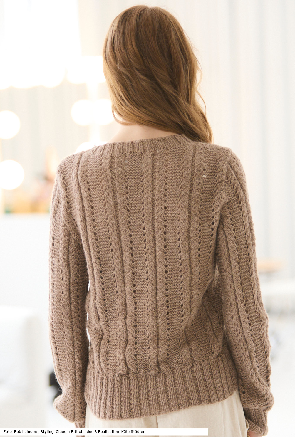 Modellansicht Bild 5: Pulli mit Ajourmuster