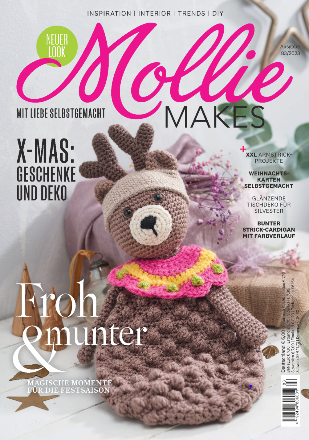 Mollie Makes Winter/Weihnachts Bundle:MM83/23+MM47/19+MM67/21+MM77/22 Mollie Makes Winter/Weihnachts Bundle:MM83/23+MM47/19+MM67/21+MM77/22