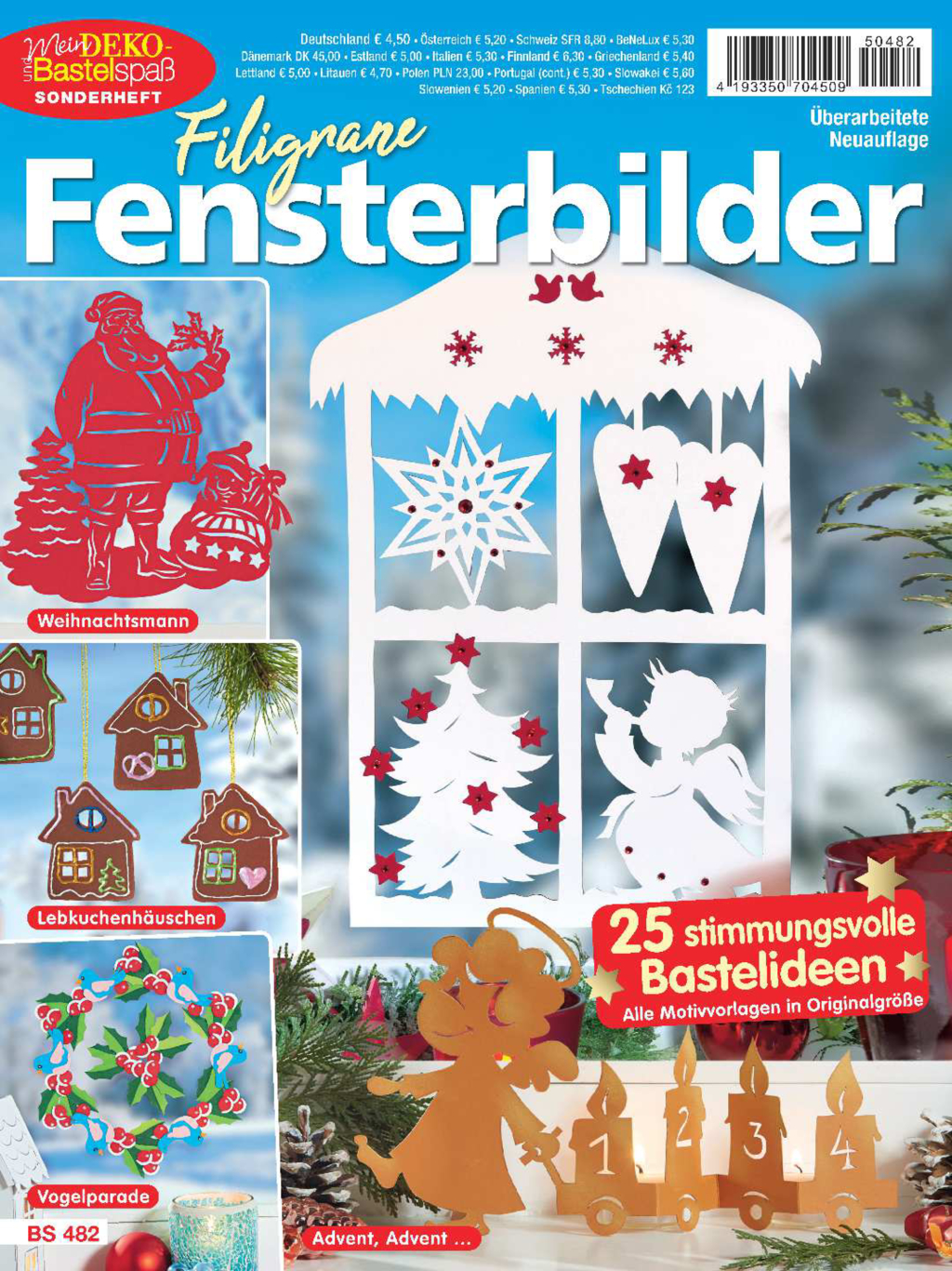 Magazin Produktbild: Mein Deko- und Bastelspaß Sonderheft BS 482 - Filigrane Fensterbilder