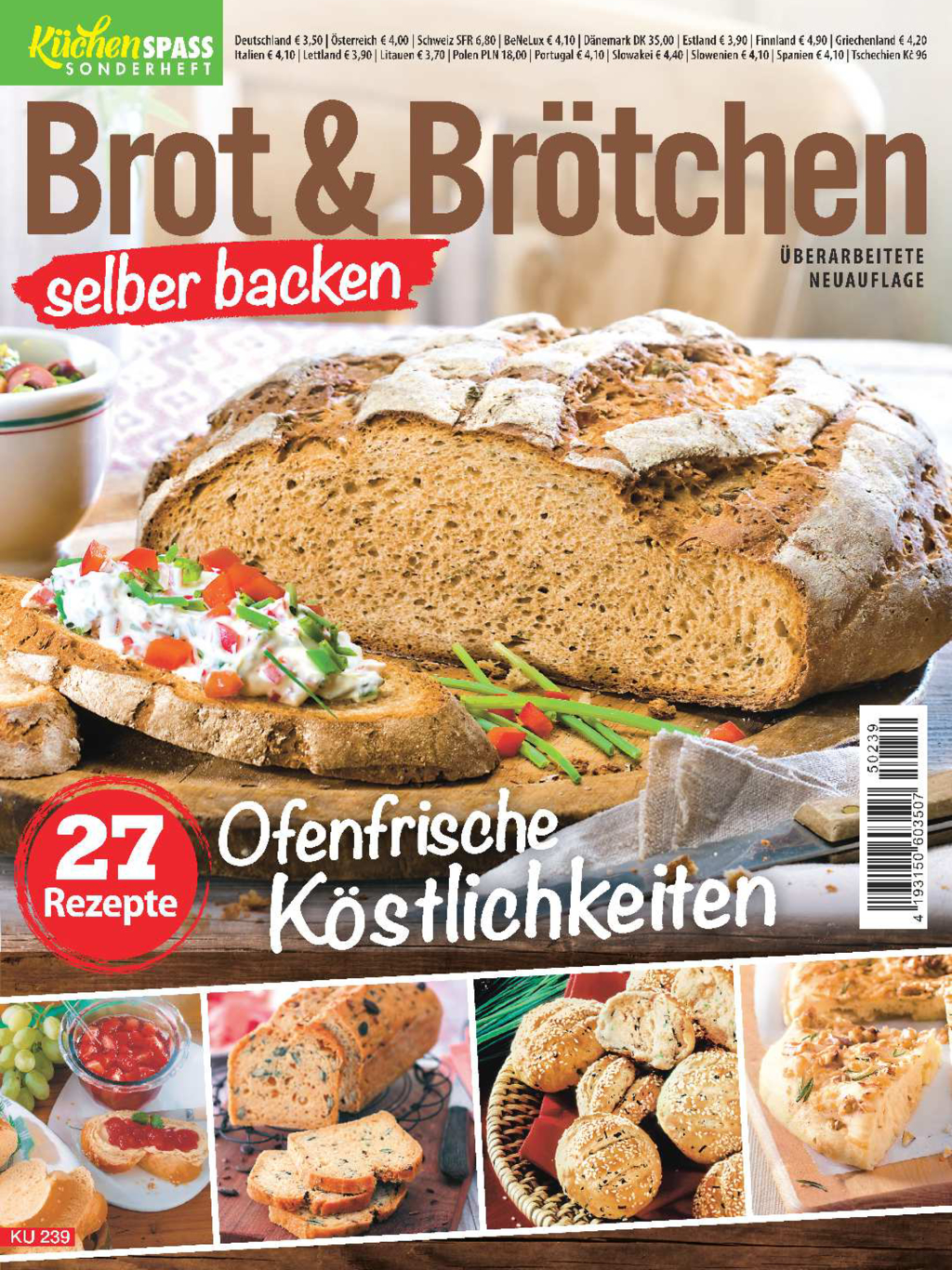Küchenspaß Sonderheft KU 239 - Brot & Brötchen selber backen Magazin Produktbild: Küchenspaß Sonderheft KU 239 - Brot & Brötchen selber backen