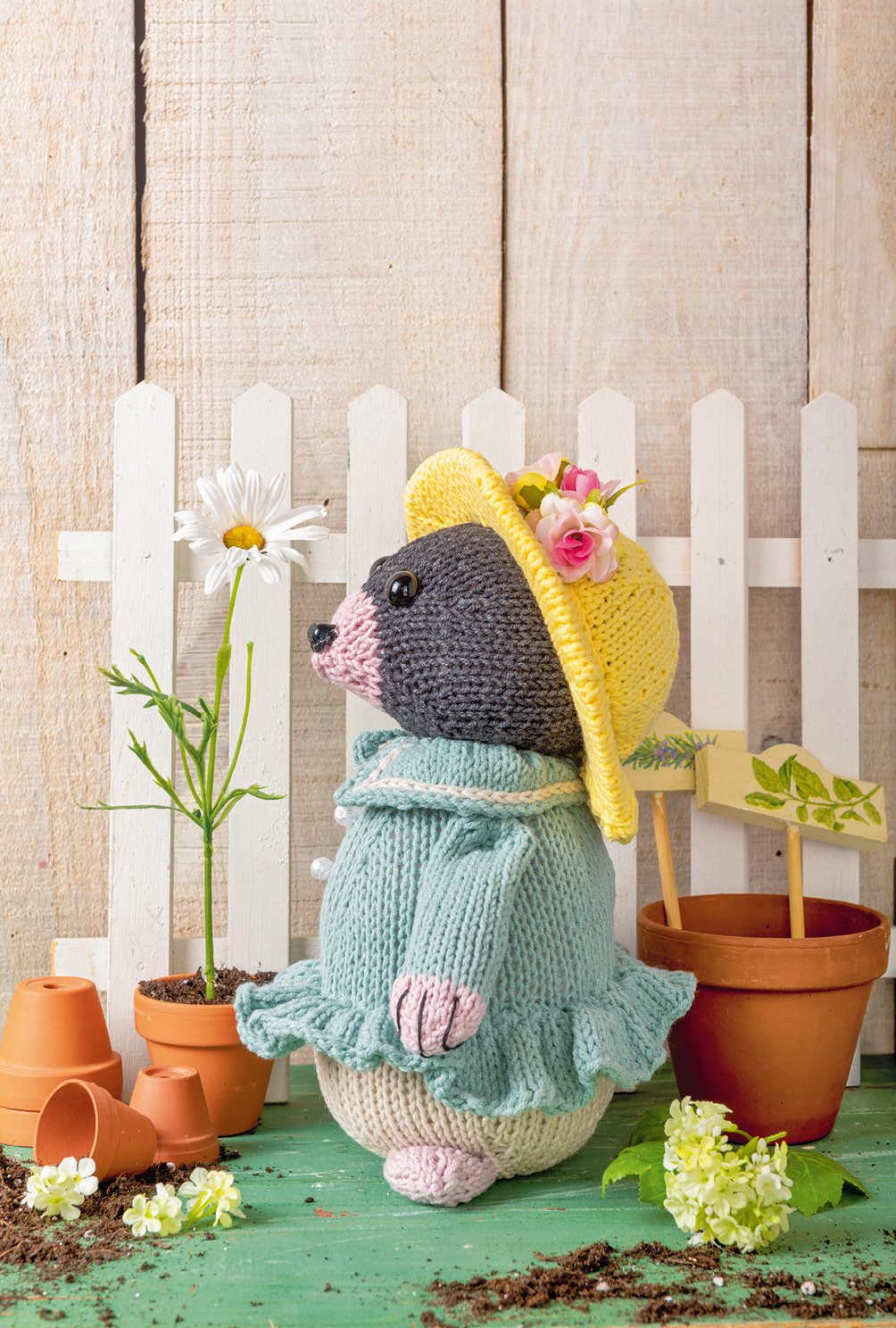 Modellansicht Bild 4: Gestrickte Dekofiguren: Herr und Frau Maulwurf