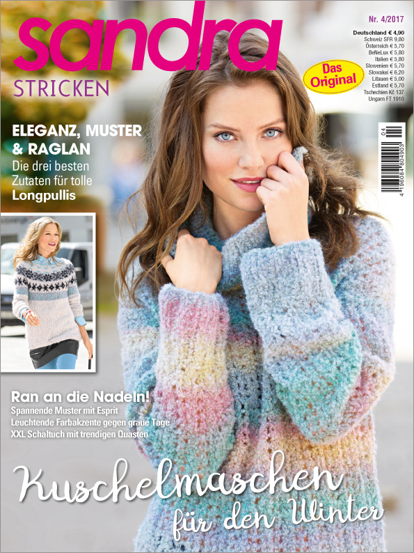 Sandra Nr. 04/2017 - Kuschelmaschen für den Winter Magazin Produktbild: Sandra Nr. 4/2017 - Kuschelmaschen für den Winter