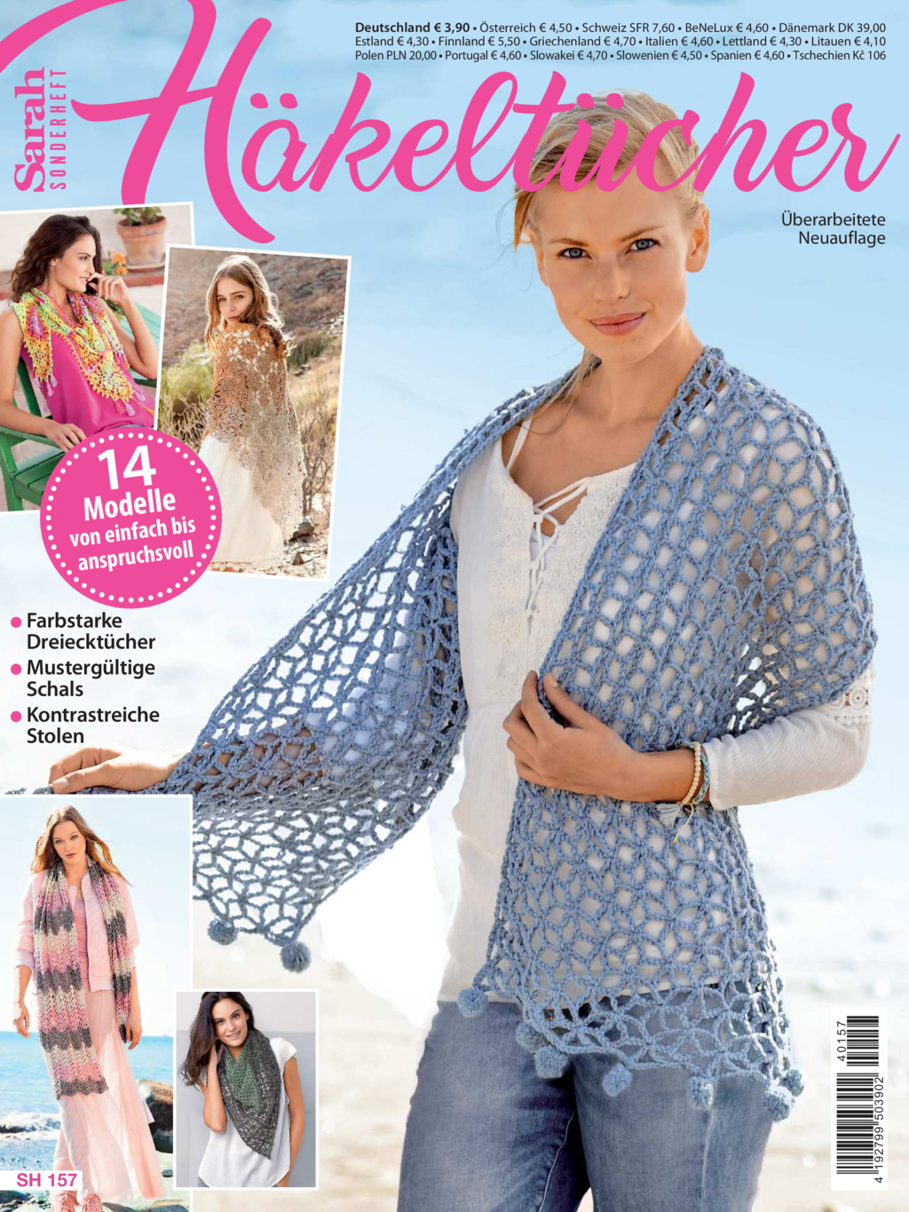 Sarah Sonderheft SH 157 - Häkeltücher Magazin Produktbild: Sarah Sonderheft SH 157 - Häkeltücher
