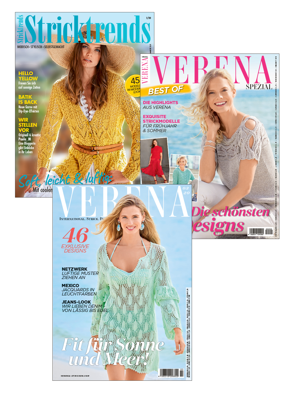 Strick Bundle StBu17: Stricktrends 20 001 + Verena Stricktrends 20 003 + V 202