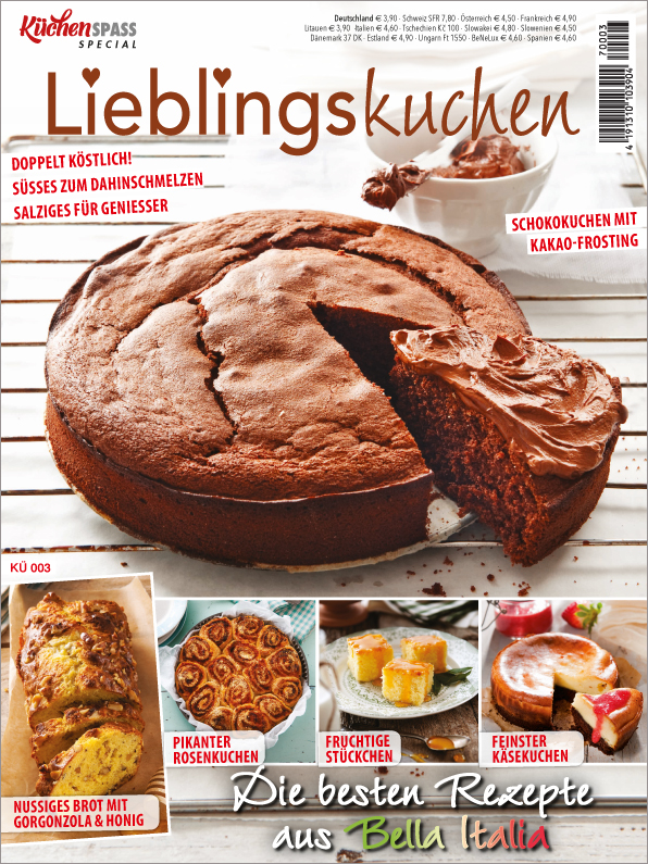 Magazin Produktbild: Küchenspaß Special - Lieblingskuchen - Die besten Rezepte  aus Bella Italia