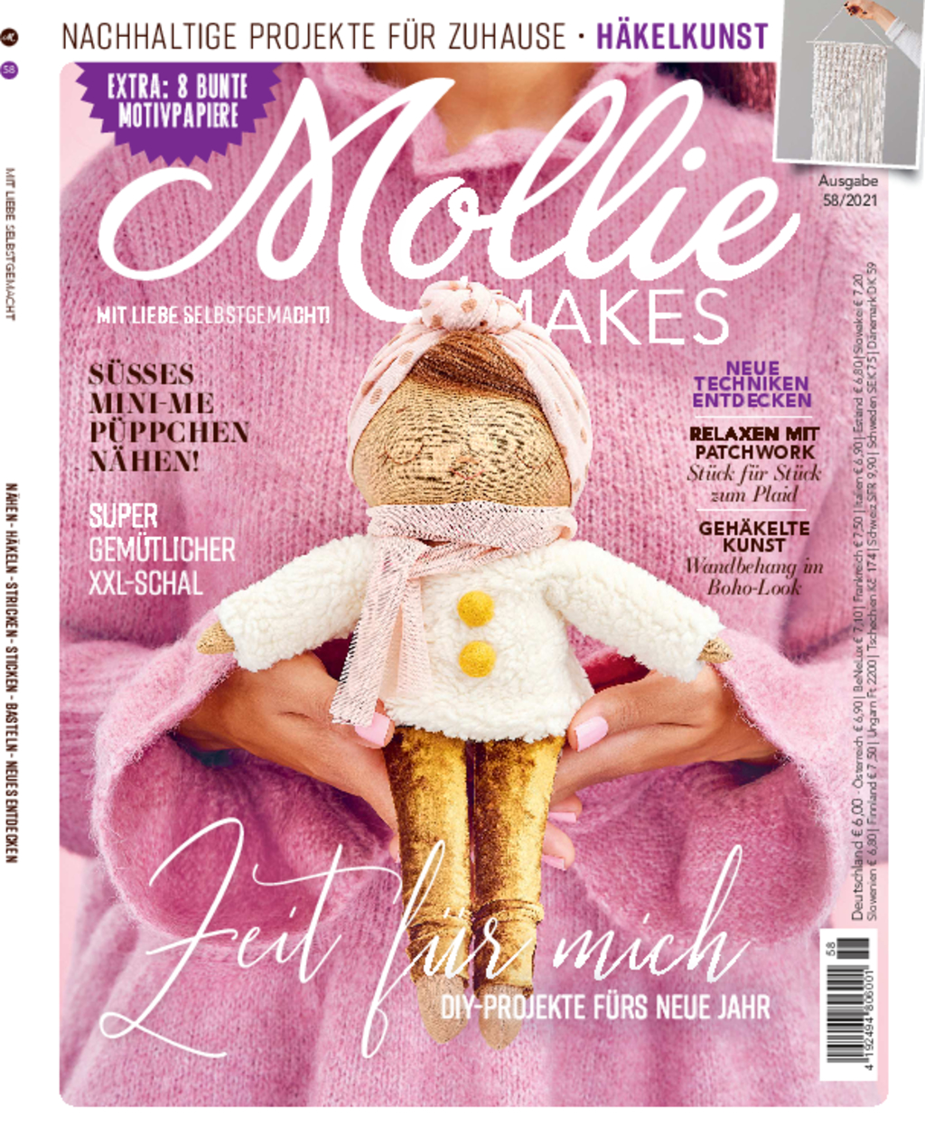 Magazin Produktbild: Mollie Makes Nr. 58/2020 - DIY-Projekte für das neue Jahr