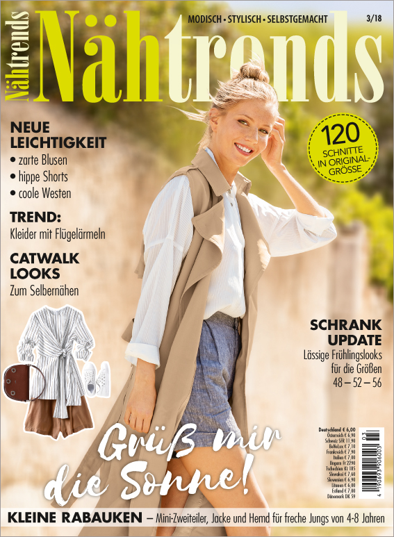 Magazin Produktbild: Nähtrends 3/18- Grüß mir die Sonne!