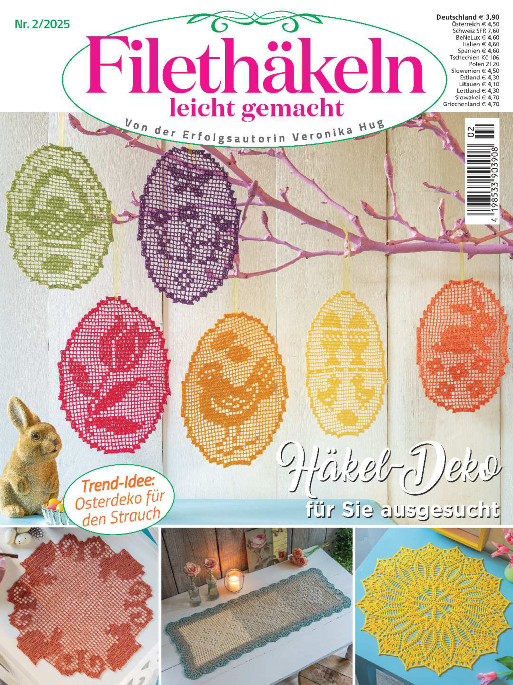 Filethäkeln leicht gemacht Nr. 2/2025 - Häkel-Deko für Sie ausgesucht Magazin Produktbild: Filethäkeln leicht gemacht Nr. 2/2025 - Häkel-Deko für Sie ausgesucht