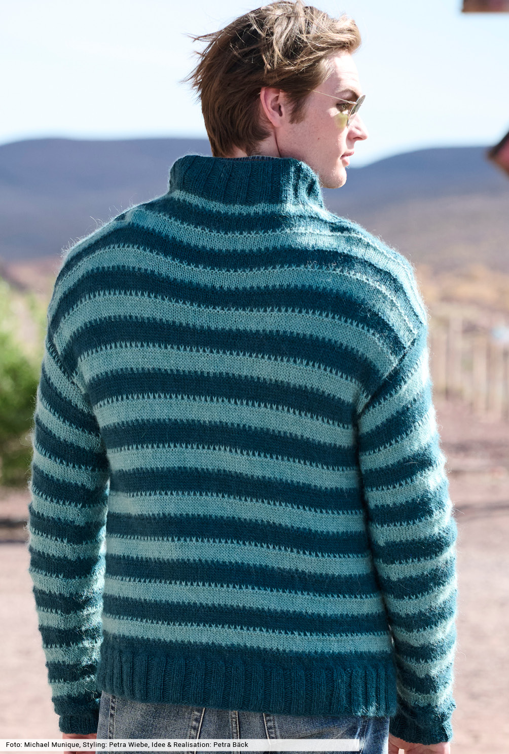 Modellansicht Bild 5: Gestreifter Herrenpulli