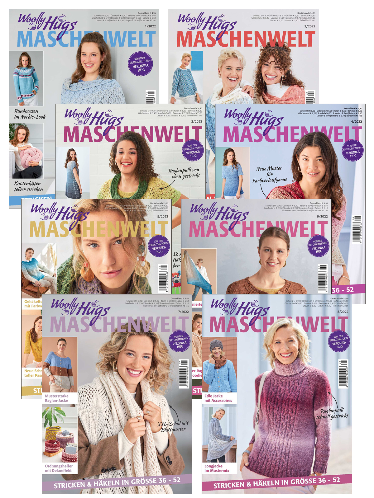 Woolly Hugs E-Paper-Archiv 2022-alle Ausgaben als E-Paper-Sparpaket Magazin Produktbild: Woolly Hugs E-Paper-Archiv 2022-alle Ausgaben als E-Paper-Sparpaket