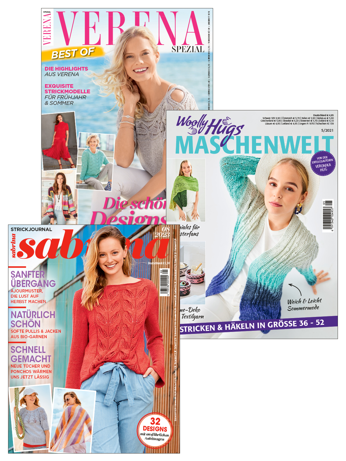 Strick Bundle StBu26: Sabrina 23 008 + Woolly Hugs 21 005 + Verena Spezial V 202