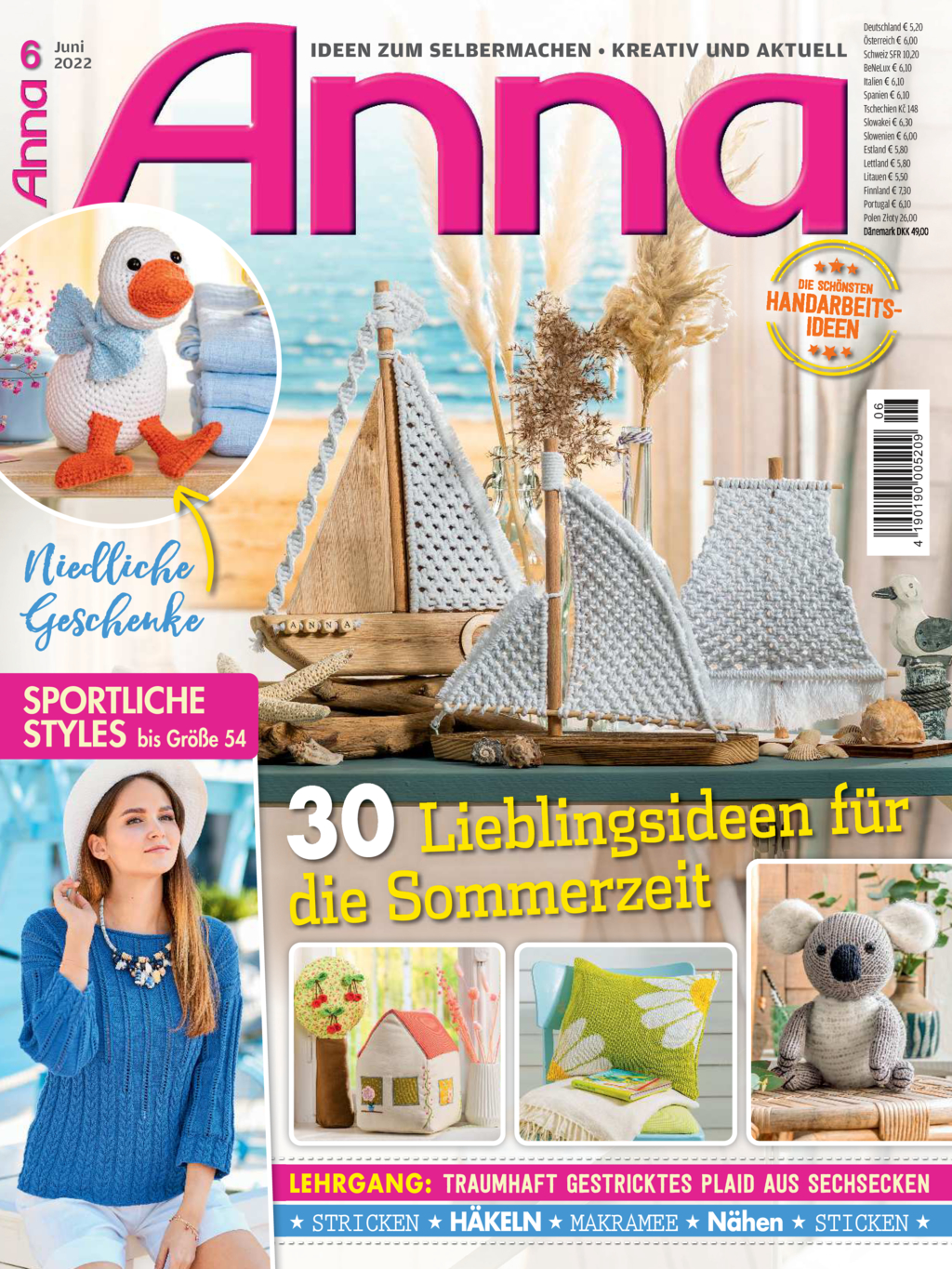 Magazin Produktbild: Anna Nr. 6/2022 - 30 Lieblingsideen für die Sommerzeit!
