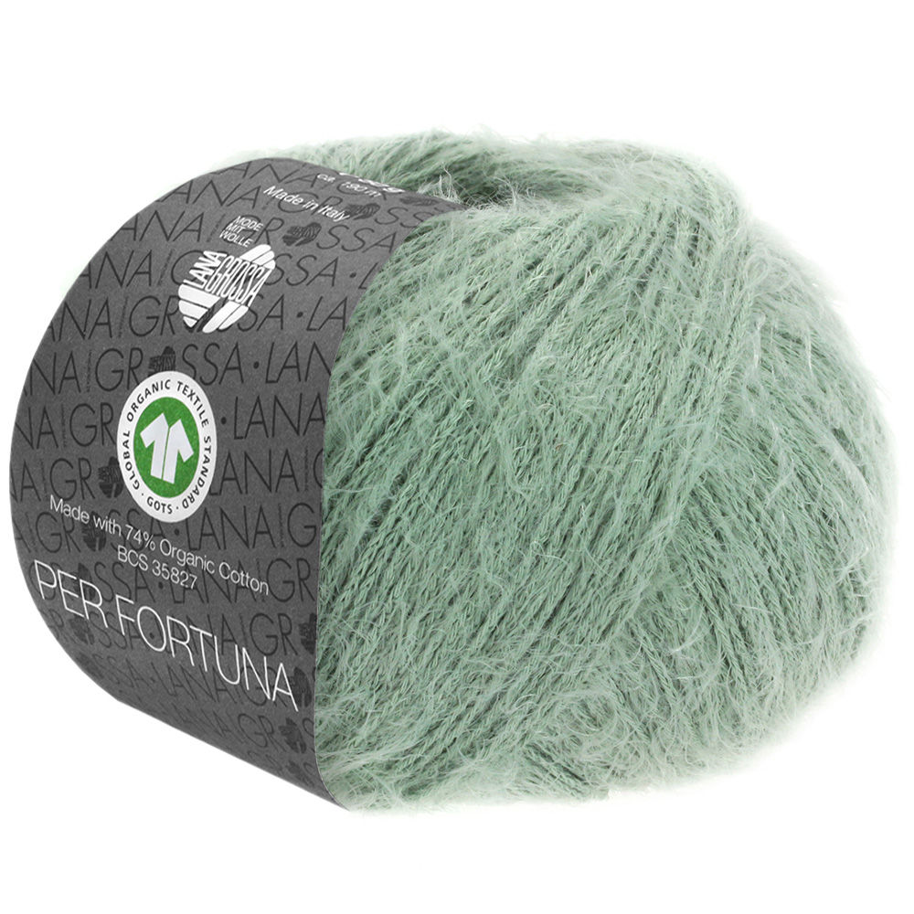 Garnbild Lana Grossa Per Fortuna Resedagrün Nr. 14
