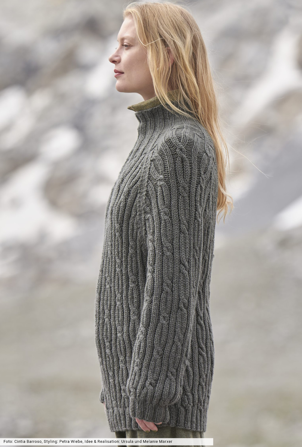 Modellansicht Bild 3: Cardigan und Rock