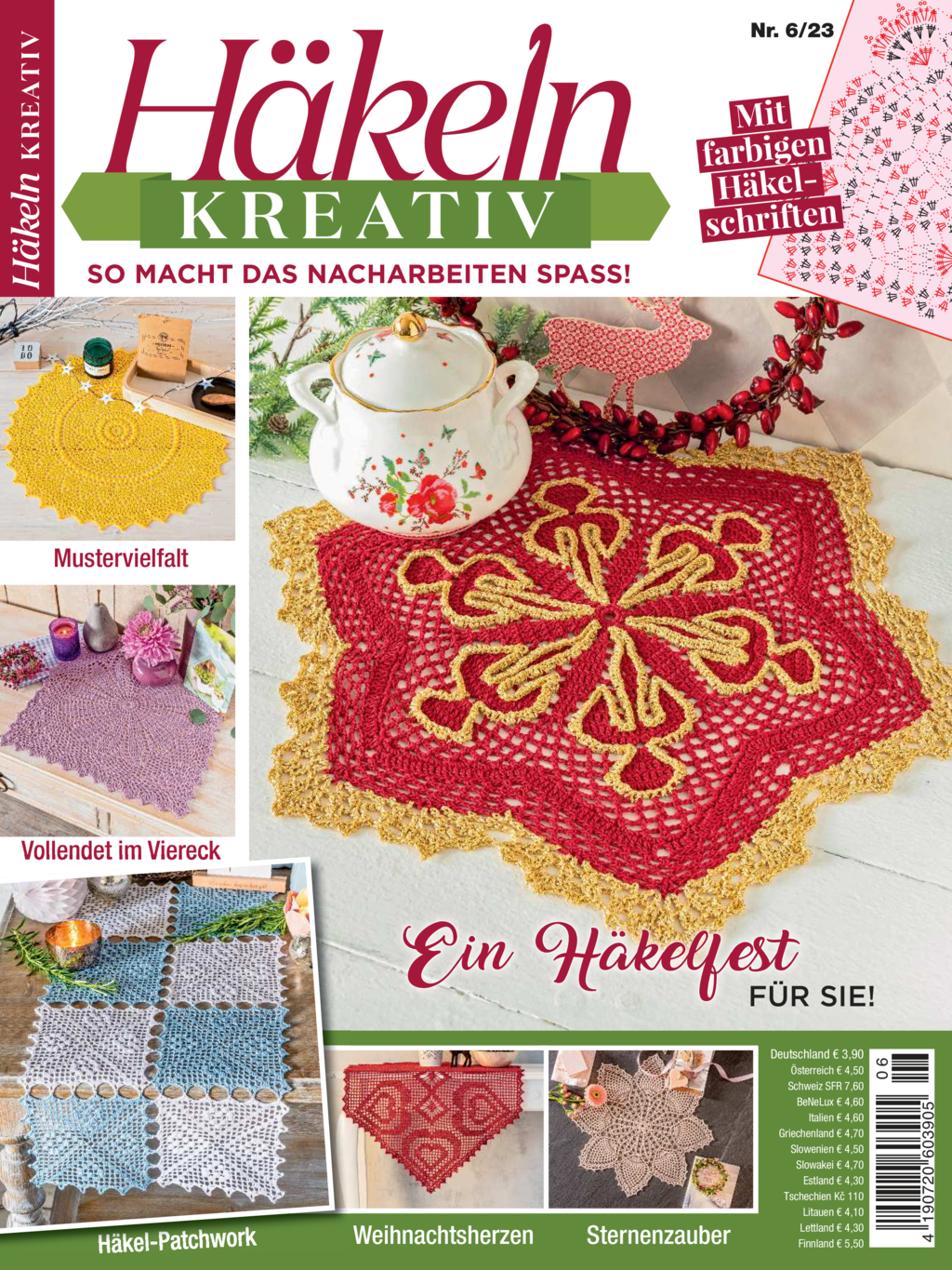 Häkeln kreativ Nr. 06/2023 - Ein Häkelfest für Sie! Magazin Produktbild: Häkeln kreativ Nr. 06/2023 - Ein Häkelfest für Sie!