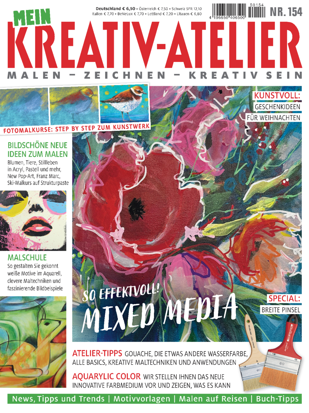 Magazin Produktbild: Mein Kreativ-Atelier Nr. 154 - So effektvoll! Mixed Media