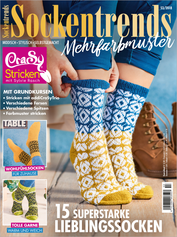 E-Paper: Sockentrends Nr. 53/2018 - Mehrfarbmuster mit Sylvie Rasch stricken